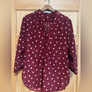 Fun 2 Fun Polka Dot Blouse